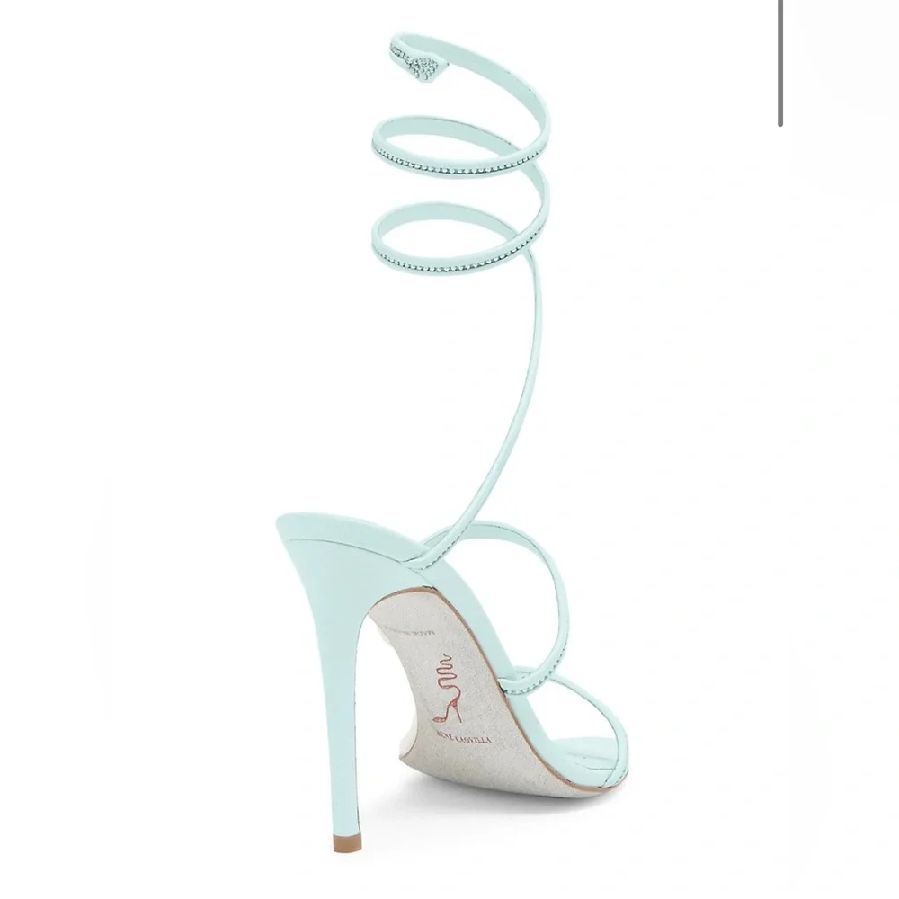 RENE CAOVILLA CLEO EMBELLISHED WRAP SANDAL - Picture 5 of 7